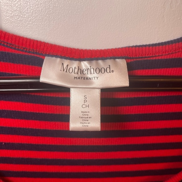 Motherhood Maternity Striped Scoop Neck Tank Dress - Picture 4 of 5